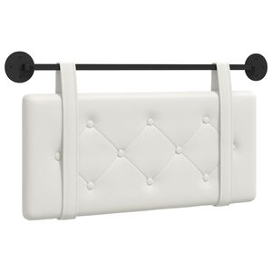 vidaXL T&ecirc;te de lit suspendue Blanc Simili cuir