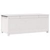 vidaXL Bo&icirc;te de rangement Blanc 110x50x45,5 cm Bois massif de pin