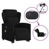 vidaXL Fauteuil inclinable de massage &eacute;lectrique Noir Tissu