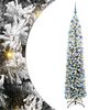 vidaXL Sapin de No&euml;l artificiel Vert 240 cm PVC et acier et plastique