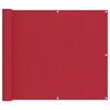 vidaXL &Eacute;cran de balcon Rouge 100 x 1000 cm Tissu Oxford