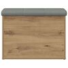 vidaXL Banc de rangement ch&ecirc;ne artisanal 62x42x45 cm bois d'ing&eacute;nierie