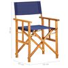 vidaXL Chaises de metteur en sc&egrave;ne lot de 2 Bois massif d'acacia bleu