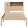 vidaXL Lit biblioth&egrave;que sans matelas 75x190 cm bois de pin massif