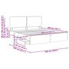 vidaXL Cadre de lit Gris Sonoma 200 x 200 cm Bois Ing&eacute;nierie