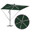 vidaXL Parasol banane à mât déporté Vert 294 x 200 x 254 cm