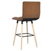vidaXL Tabourets de bar lot de 2 Marron Tissu
