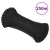 vidaXL Corde de travail Noir 6 mm 250 m polypropyl&egrave;ne