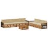 vidaXL Ensemble de canap&eacute;s d'ext&eacute;rieur 8 pcs Naturel et Beige