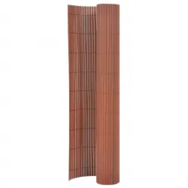 vidaXL Cl&ocirc;ture de jardin double face 110x400 cm Marron