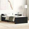 vidaXL Cadre de lit sans matelas ch&ecirc;ne noir 90x200cm bois d'ing&eacute;nierie