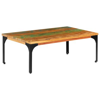 vidaXL Table basse 100 x 60 x 35 cm Bois de récupération solide