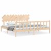 vidaXL Cadre de lit sans matelas 200x200 cm bois massif de pin