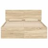 vidaXL Cadre de lit sans matelas chêne sonoma 120x200 cm