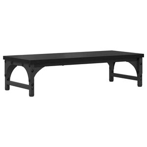 vidaXL Support de moniteur Ch&ecirc;ne noir 55 x 23 x 14 cm