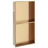 vidaXL Niche de douche dor&eacute; bross&eacute; 32x62x9 cm acier inoxydable