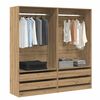 vidaXL Garde-robe ch&ecirc;ne artisanal 100x50x200 cm bois d'ing&eacute;nierie