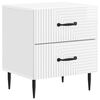 vidaXL Cabinet de chevet Blanc brillant 43 x 34,5 x 47,5 cm