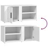 vidaXL Meubles TV 2 pcs Blanc 80x31,5x36 cm Bois d'ingénierie