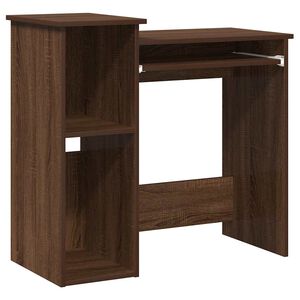 vidaXL Bureau et &eacute;tag&egrave;res ch&ecirc;ne marron 84x40x78 cm bois d'ing&eacute;nierie