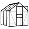 vidaXL Serre Anthracite Aluminium 3,61 m&sup2;