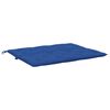 vidaXL Coussin de banc de jardin bleu 120x(50+50)x7 cm tissu oxford