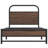 vidaXL Cadre de lit sans matelas 90x190cm chêne marron bois ingénierie