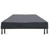 vidaXL Housse de Table Uni Noir 102 x 202 x 15 cm tissu