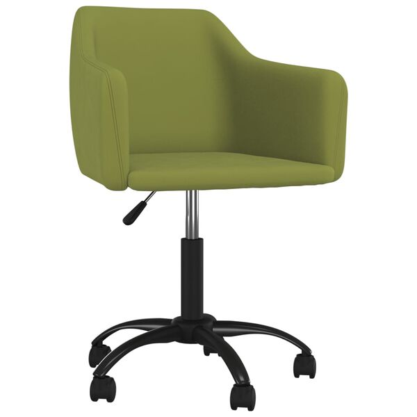 vidaXL Chaises pivotantes &agrave; manger lot de 6 Vert clair Velours