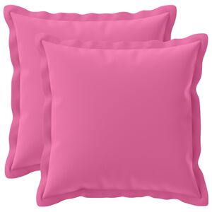 vidaXL Housse de coussin 2 pc HOUTEN Rose 30 x 30 cm Polyester