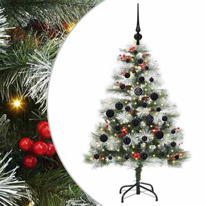 vidaXL Sapin de No&euml;l artificiel Vert et blanc 120 cm