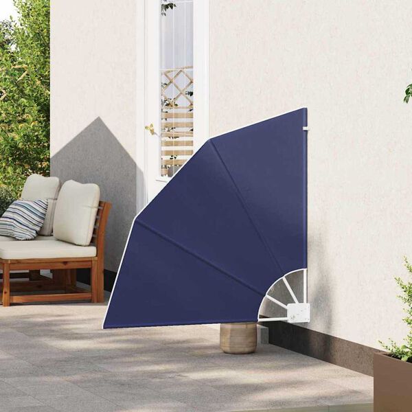 vidaXL Écran de confidentialité pour balcon Bleu marine 115 x 115 cm