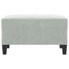 vidaXL Repose-pied Gris clair 70x55x41 cm Velours