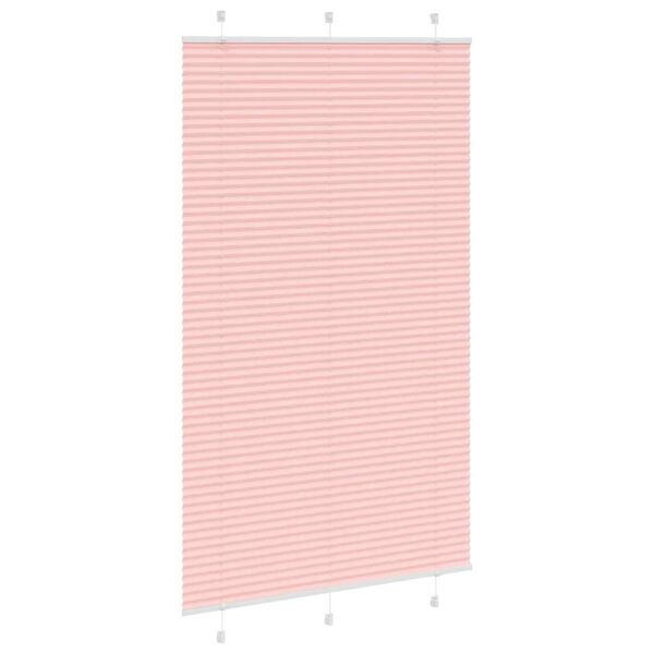 vidaXL Store pliss&eacute; rose 115x200 cm largeur du tissu 114,4cm polyester