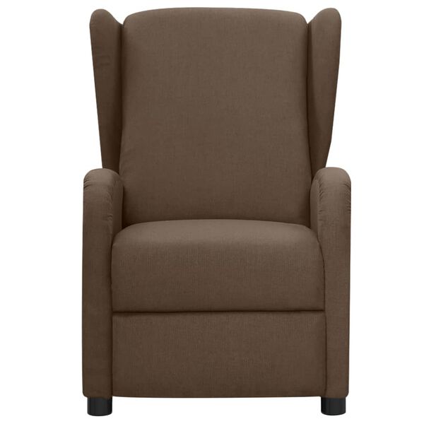 vidaXL Fauteuil &eacute;lectrique de massage Marron Tissu