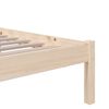 vidaXL Cadre de lit sans matelas bois massif 75x190 cm