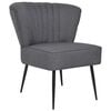 vidaXL Chaise de cocktail gris fonc&eacute; tissu
