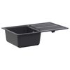 vidaXL &Eacute;vier de cuisine avec &eacute;gouttoir Granit 76,5 cm x 46 cm x 28 cm