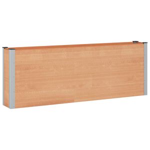 vidaXL Jardini&egrave;re sur&eacute;lev&eacute;e Noir 300 x 100 x 54 cm alu.