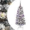 vidaXL Sapin de No&euml;l Artificiel &agrave; Branches Articul&eacute;es Vert et blanc