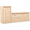 vidaXL Meubles TV 2 pcs Bois massif de pin