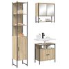 vidaXL Ensemble de mobilier de salle de bain 3 pcs Ch&ecirc;ne Sonoma