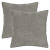vidaXL Housse de coussin 2 pc HEERLEN Gris clair 40 x 40 cm