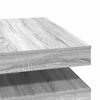 vidaXL Table basse rotative &agrave; 360 degr&eacute;s sonoma gris 90x90x34,5 cm