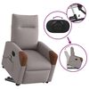 vidaXL Fauteuil inclinable de massage &eacute;lectrique Taupe Tissu