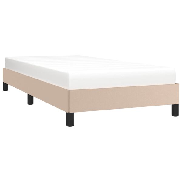 vidaXL Cadre de lit sans matelas cappuccino 100x200 cm similicuir
