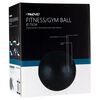 Avento Ballon de fitness/d'exercice Diam&egrave;tre 75 cm Noir