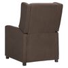 vidaXL Fauteuil &eacute;lectrique de massage Taupe Tissu