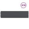 vidaXL Bordures pelouse 10pcs anthracite 25x103cm acier lamin&eacute; &agrave; froid