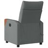 vidaXL Fauteuil inclinable de massage &eacute;lectrique gris fonc&eacute; tissu